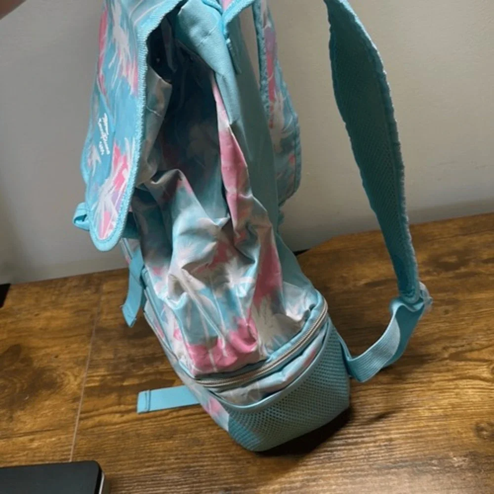 Tommy Bahama Kids Backpack Tropical Palm Tree Print with Insulated Cooler Blue